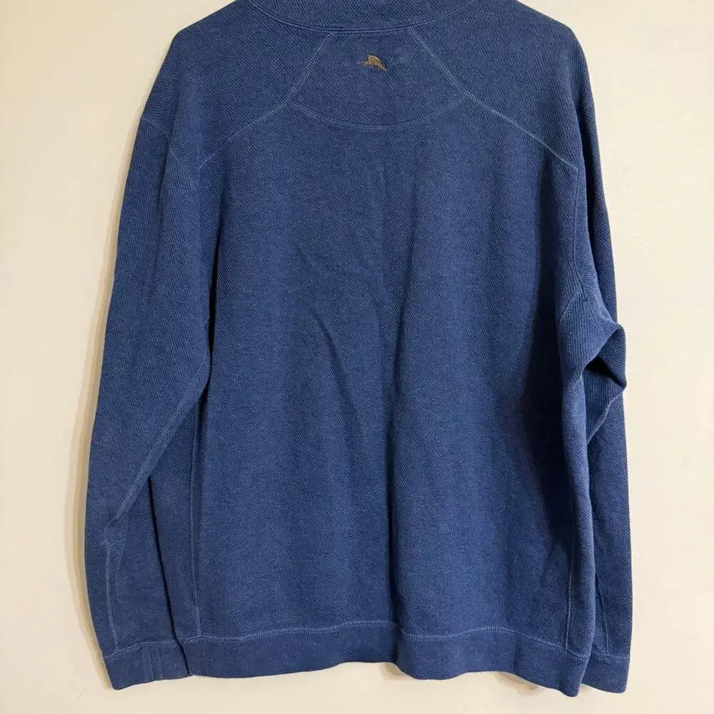 Tommy Bahama Reversible 1/4‎ Zip Pullover Cotton Sweater